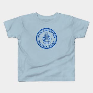 Wash And Return Vintage Milk Bottle Cap Kids T-Shirt